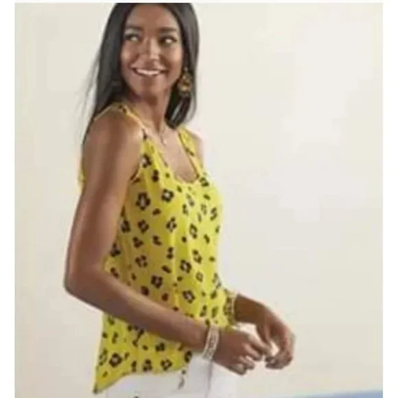 CAbi Sunny Set Limited Edition Wrap Tie Yellow Blouse Tank 2-Piece Set Medium - Picture 5 of 15